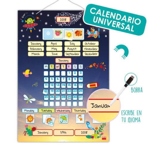 Calendario universal magnético, Akros