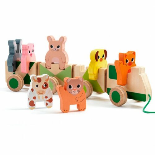 tren granja de madera djeco