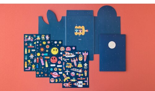 Space stickers, 150 pegatinas, Londji - Imagen 2