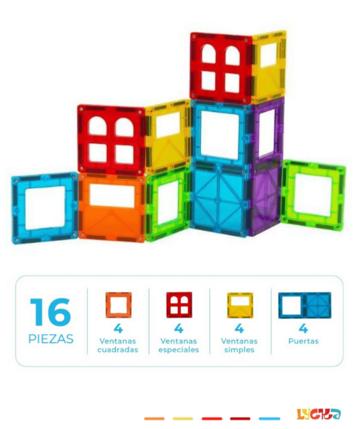 Imanix 16 puertas y ventanas, Braintoys