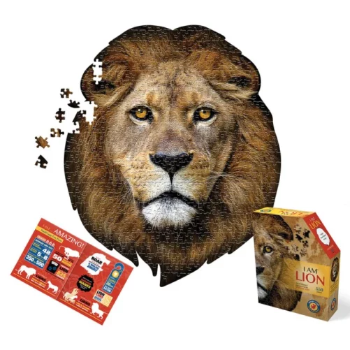 puzzle cabeza de león realista