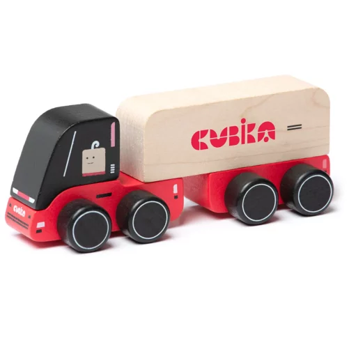 Camión Cubika juguete de madera recomendado a partir de 18 meses