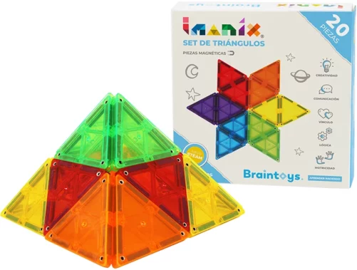Imanix Set 20 Triángulos, Braintoys