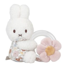 Sonajero anillo Miffy flores, Little Dutch