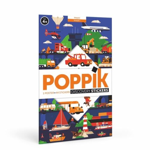 Gran Póster de Pegatinas Vehículos, Poppik