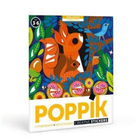 Póster Panorámico Pegatinas animalitos, Poppik