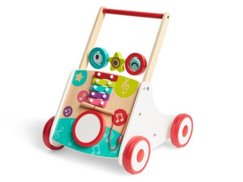 Andador musical con velocidades, Hape