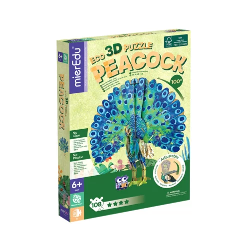 Eco Puzzle 3D Pavo, MierEdu