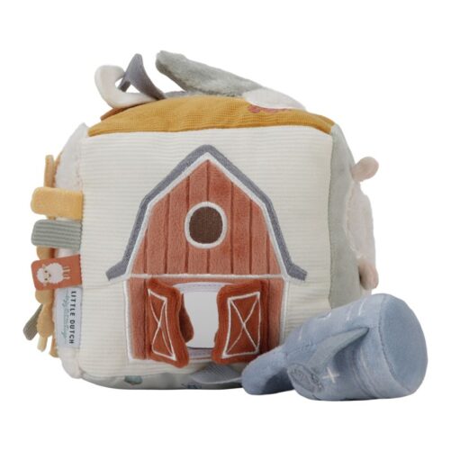 Cubo blandito de actividades Granja, Little Dutch - Imagen 2