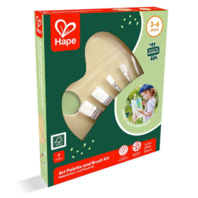 Kit artístico de pinceles y paleta, Hape