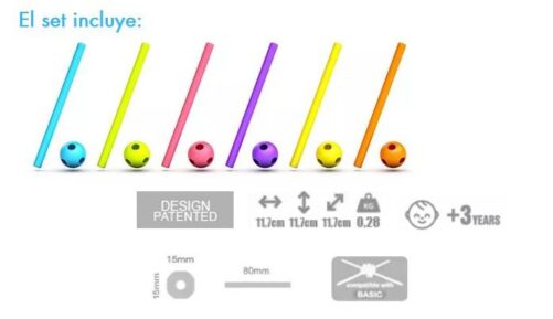 MELI Stik Neon 150pcs - Imagen 2