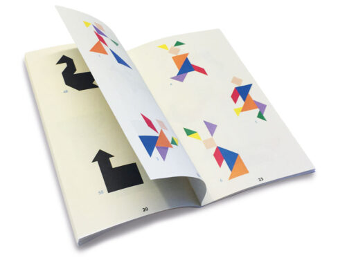 Tangram de madera caja metálica, Cayro - Imagen 3