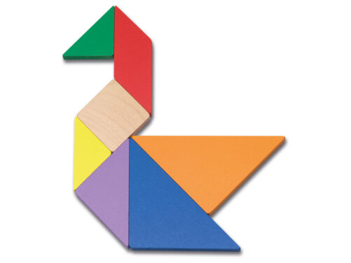 Tangram de madera caja metálica, Cayro - Imagen 2