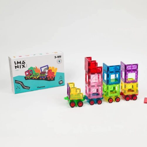 Imanix Train con vagones, 38 piezas - Imagen 2