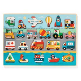 Encajable Puzzle Vroom, Djeco